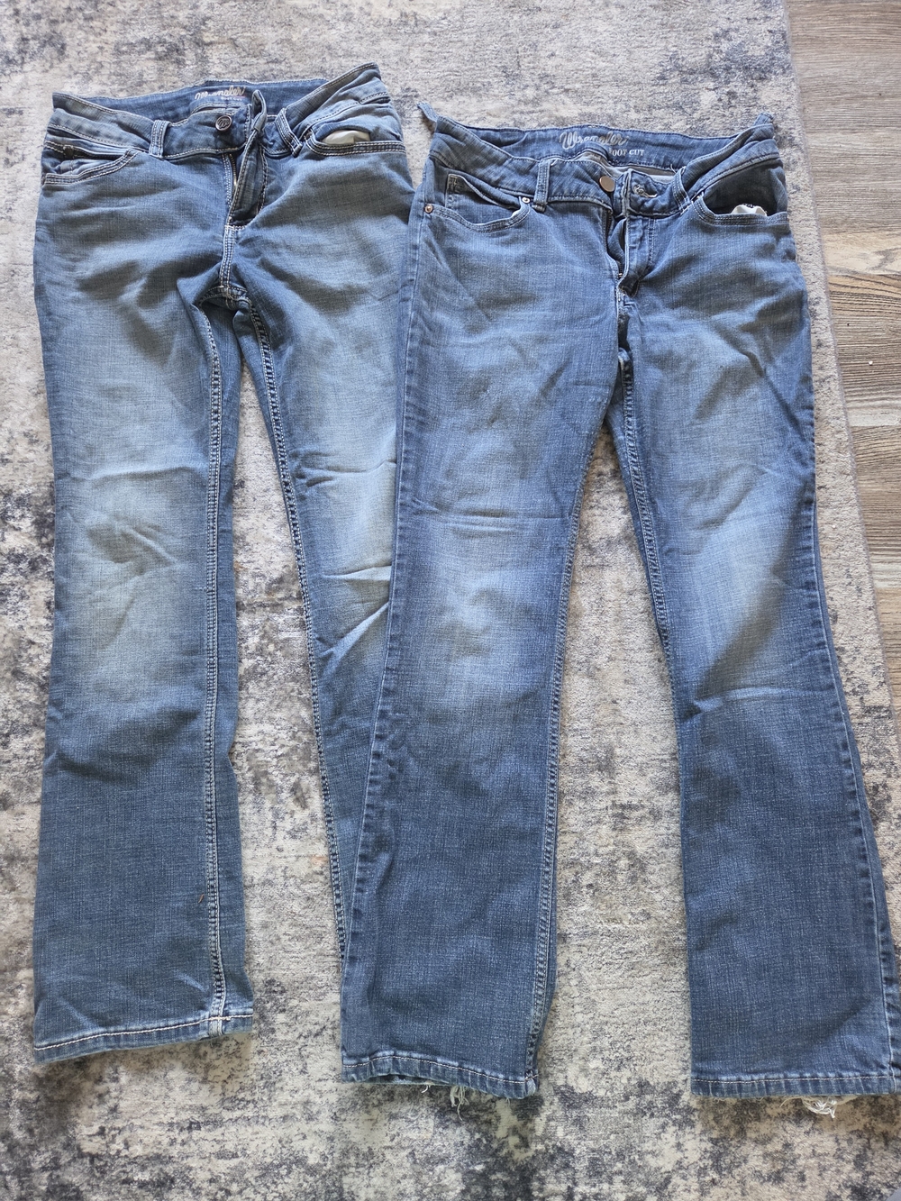 Wrangler Women's Light Blue Straight Leg Jeans Pair